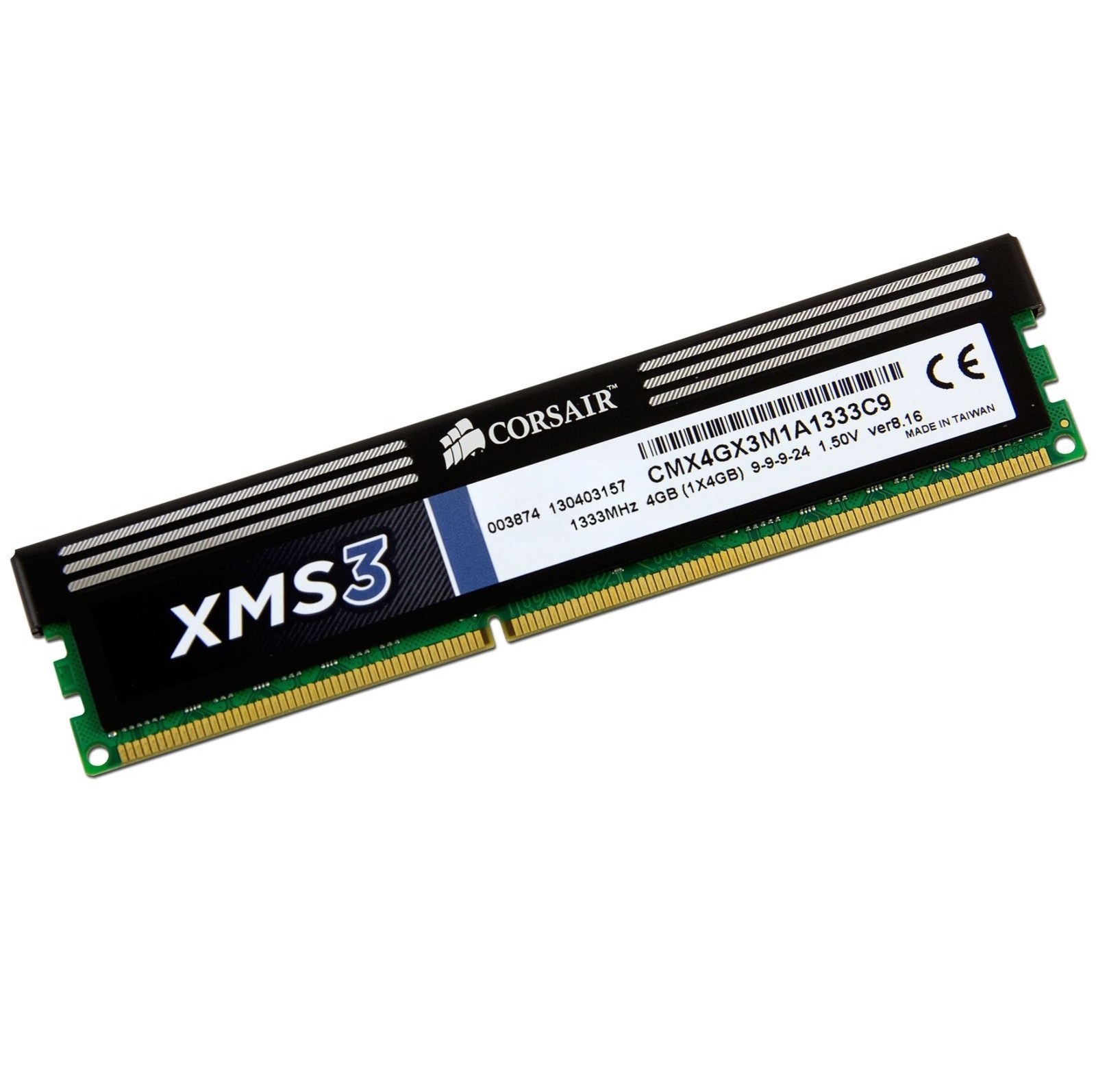 Begagnat 4GB DDR3 (1x4GB) Corsair XMS3  PC3-10600 1333MHz RAM Minne