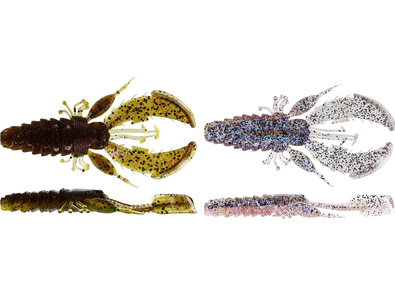 pre-tied carolina tackle together with crecraw jigs from westin. dark water mix