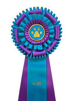 NEU: 6279 - Rosette für Pferd, Hund, Katze Veranstaltung, 56 cm