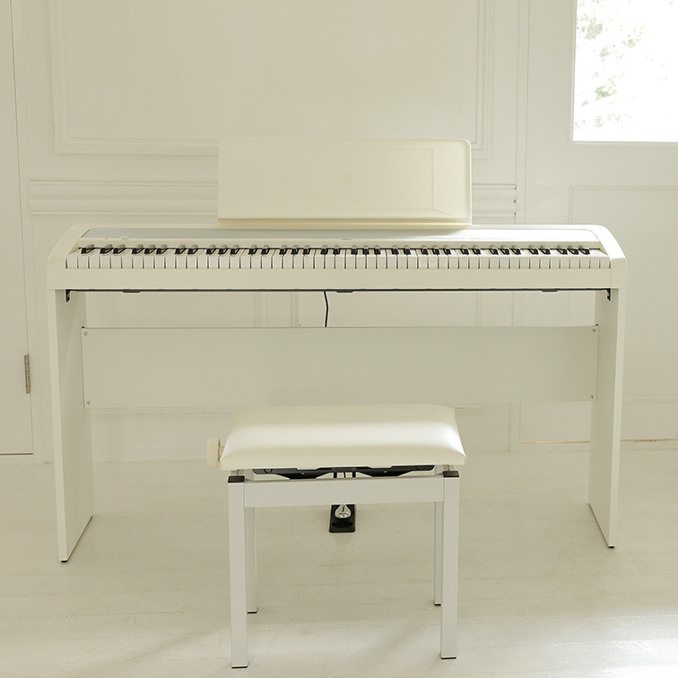KORG B2+SP-BK - White Digital Piano with Stand