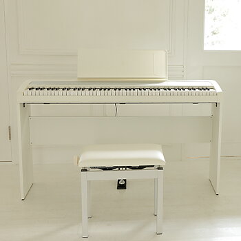 KORG B2+SP-BK - White Digital Piano with Stand