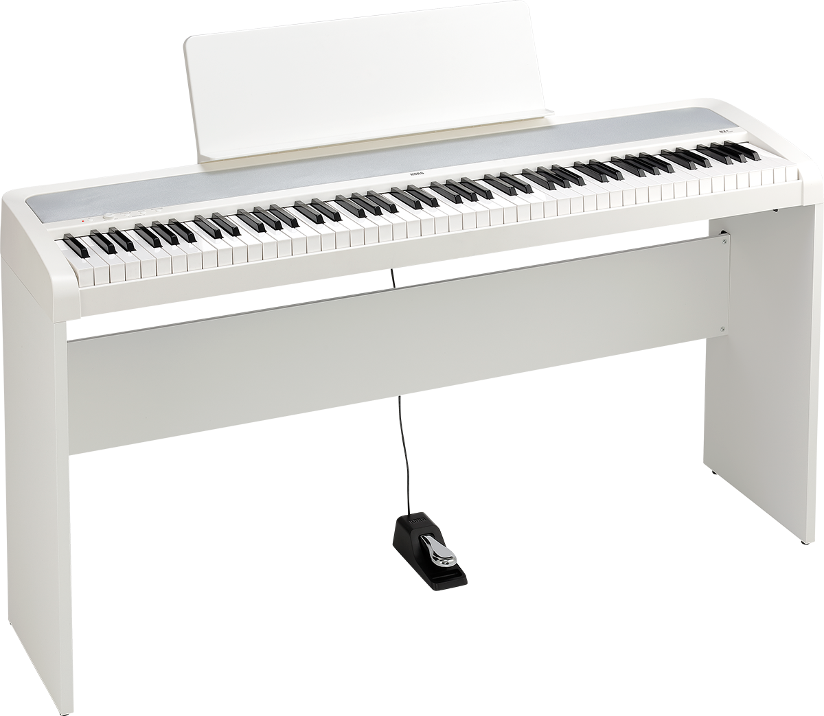 KORG B2+SP-BK - White Digital Piano with Stand - 2