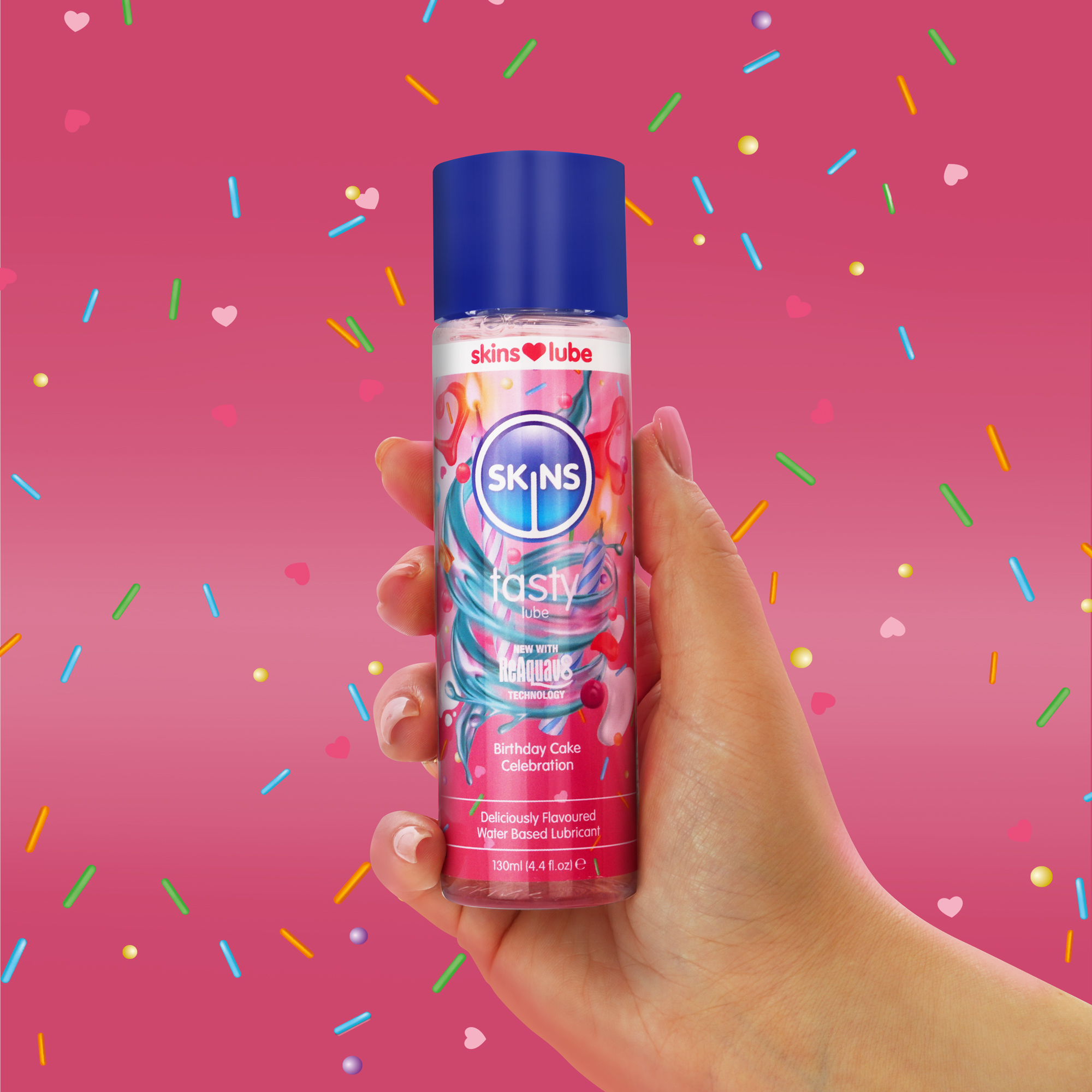 Skins Birthday Cake Water Based Lubricant, 130 ml - 5