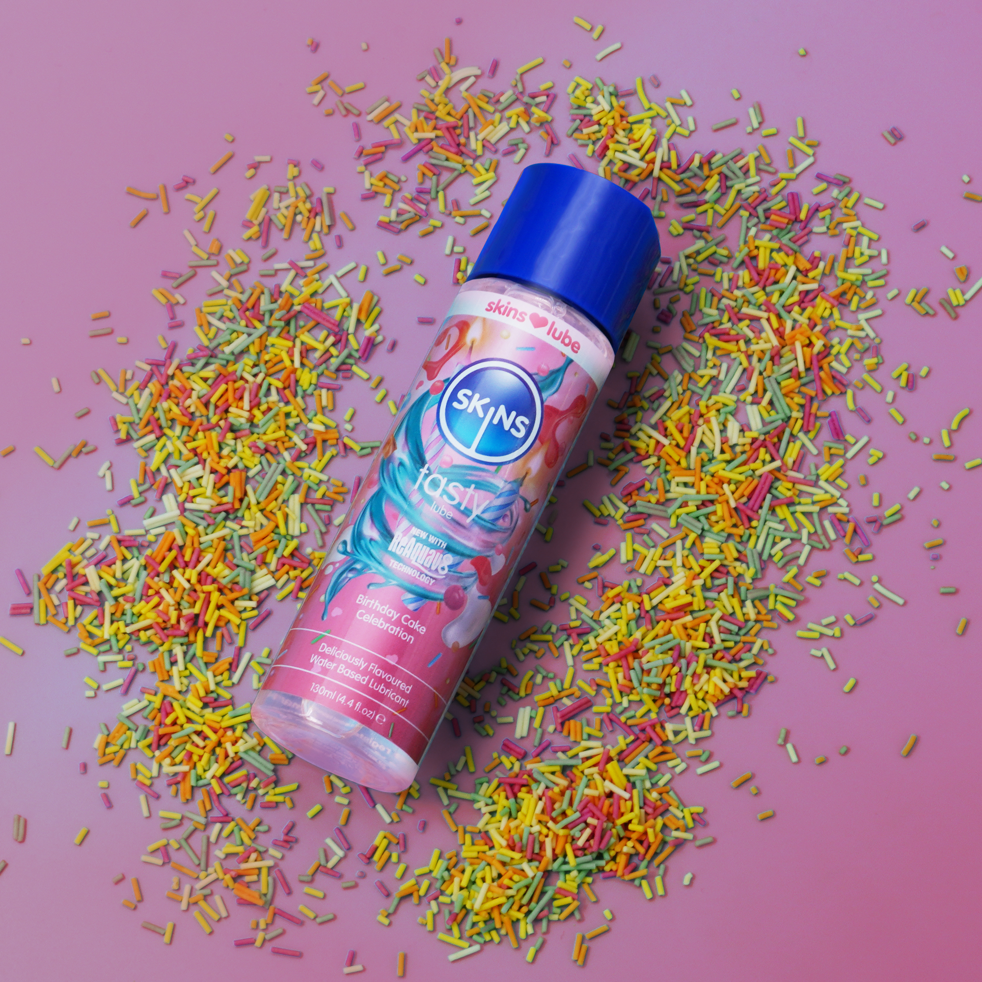 Skins Birthday Cake Water Based Lubricant, 130 ml - 7