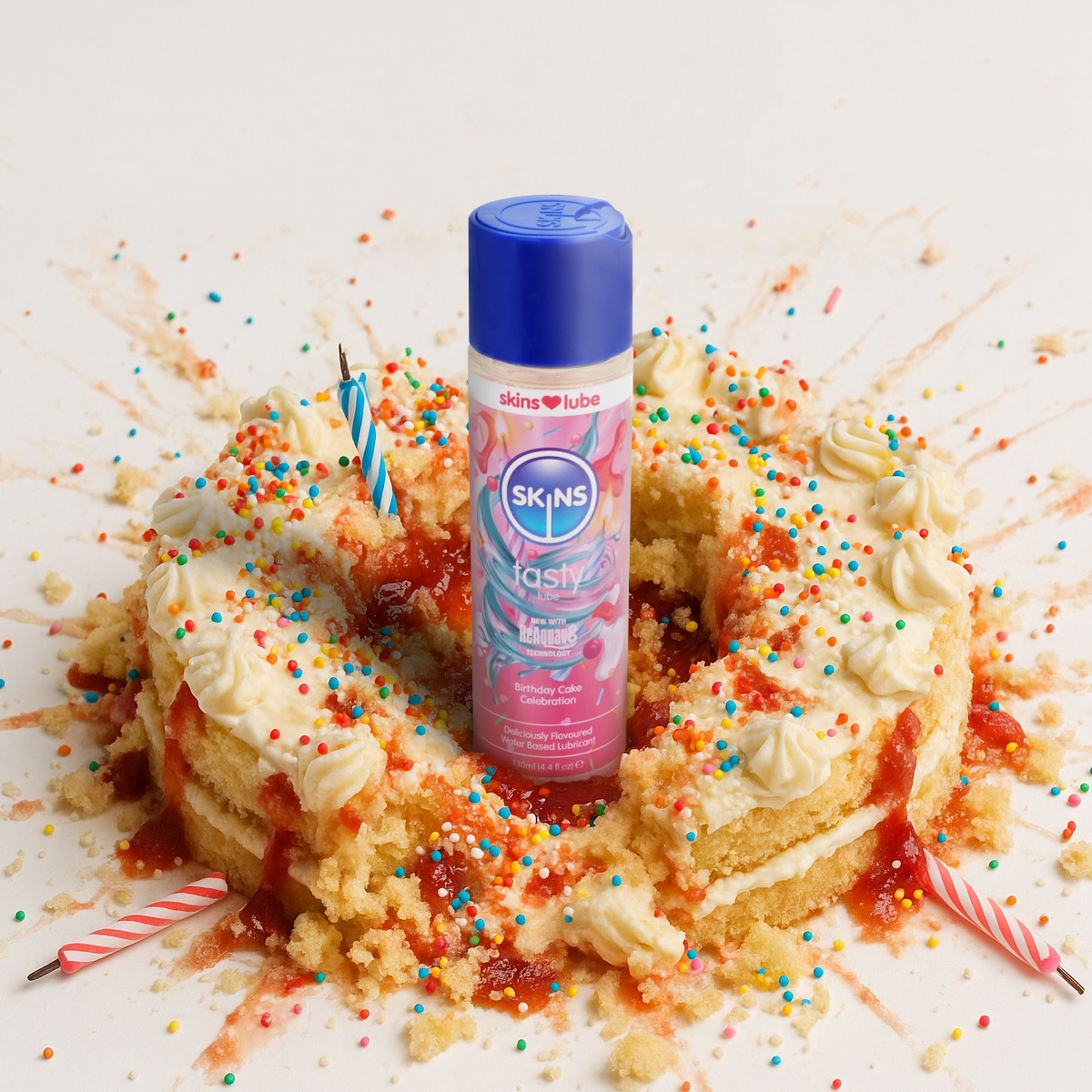 Skins Birthday Cake Water Based Lubricant, 130 ml - 4
