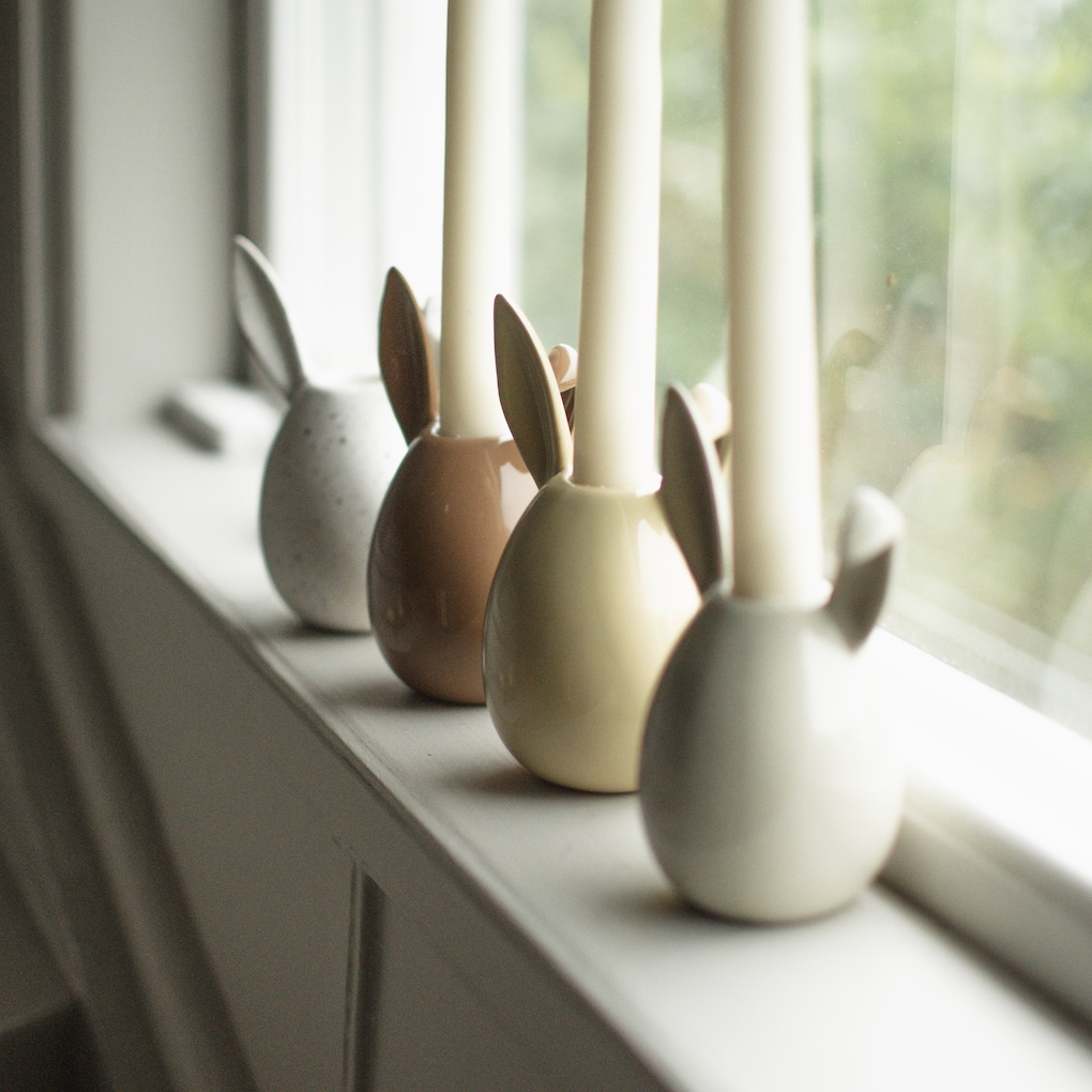 Rabbit Ljusstake - Shiny Yellow - 4