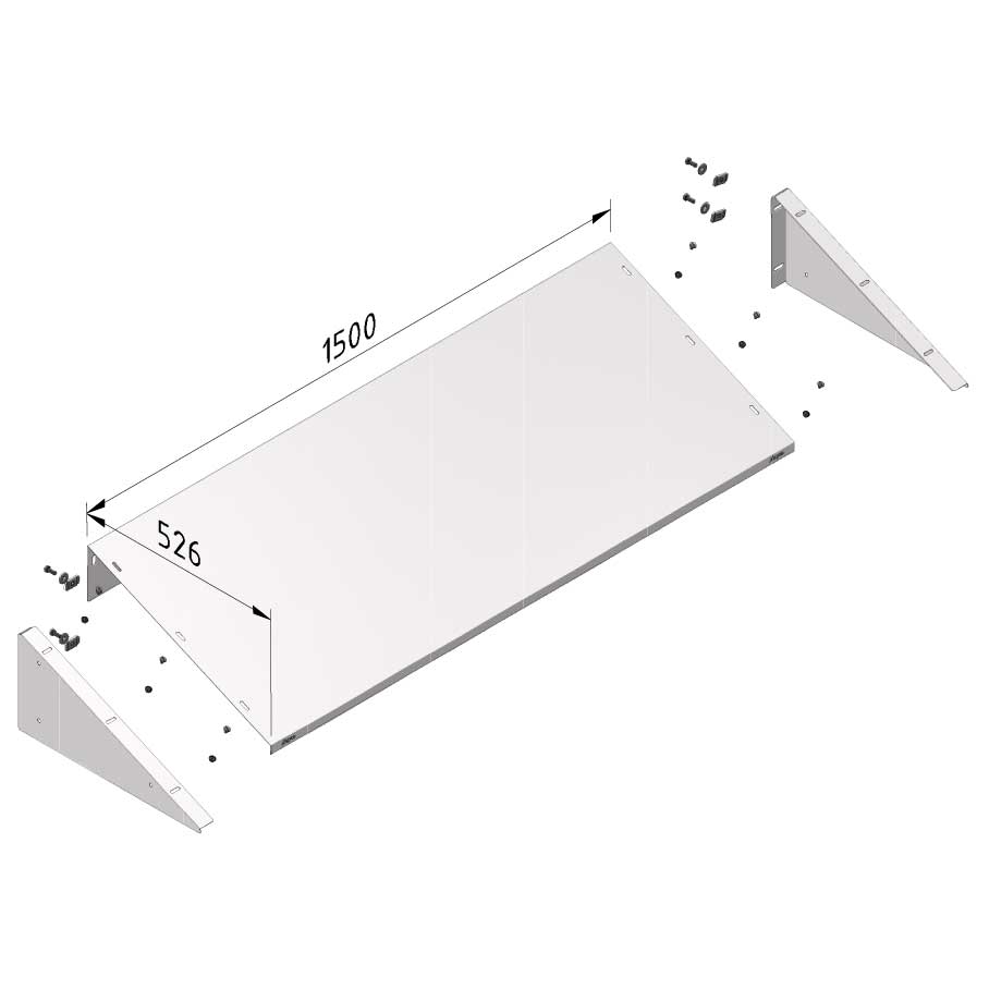 TRAYCO Inverter Shelter - Parmontering