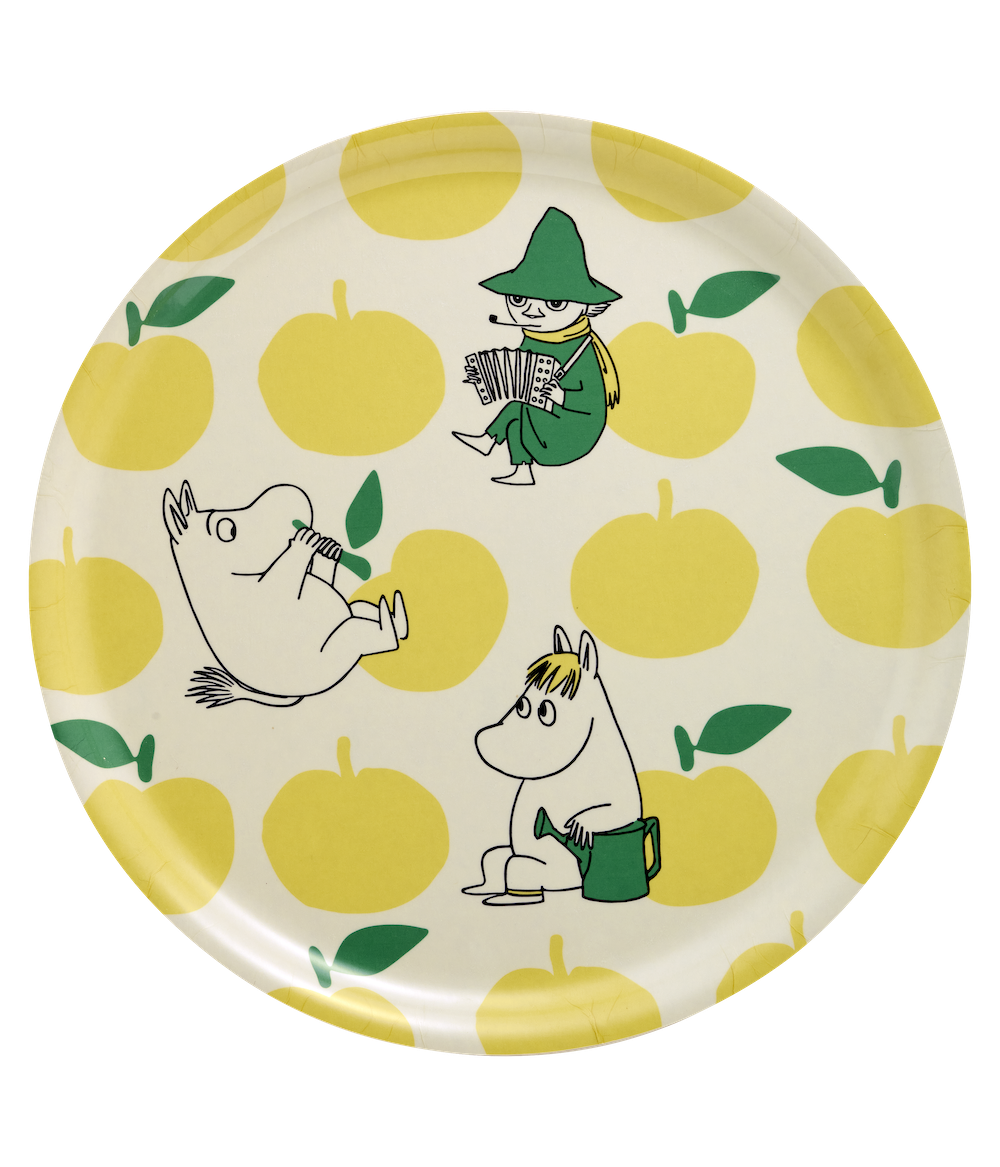 Moomin retro tray Joyfull apples