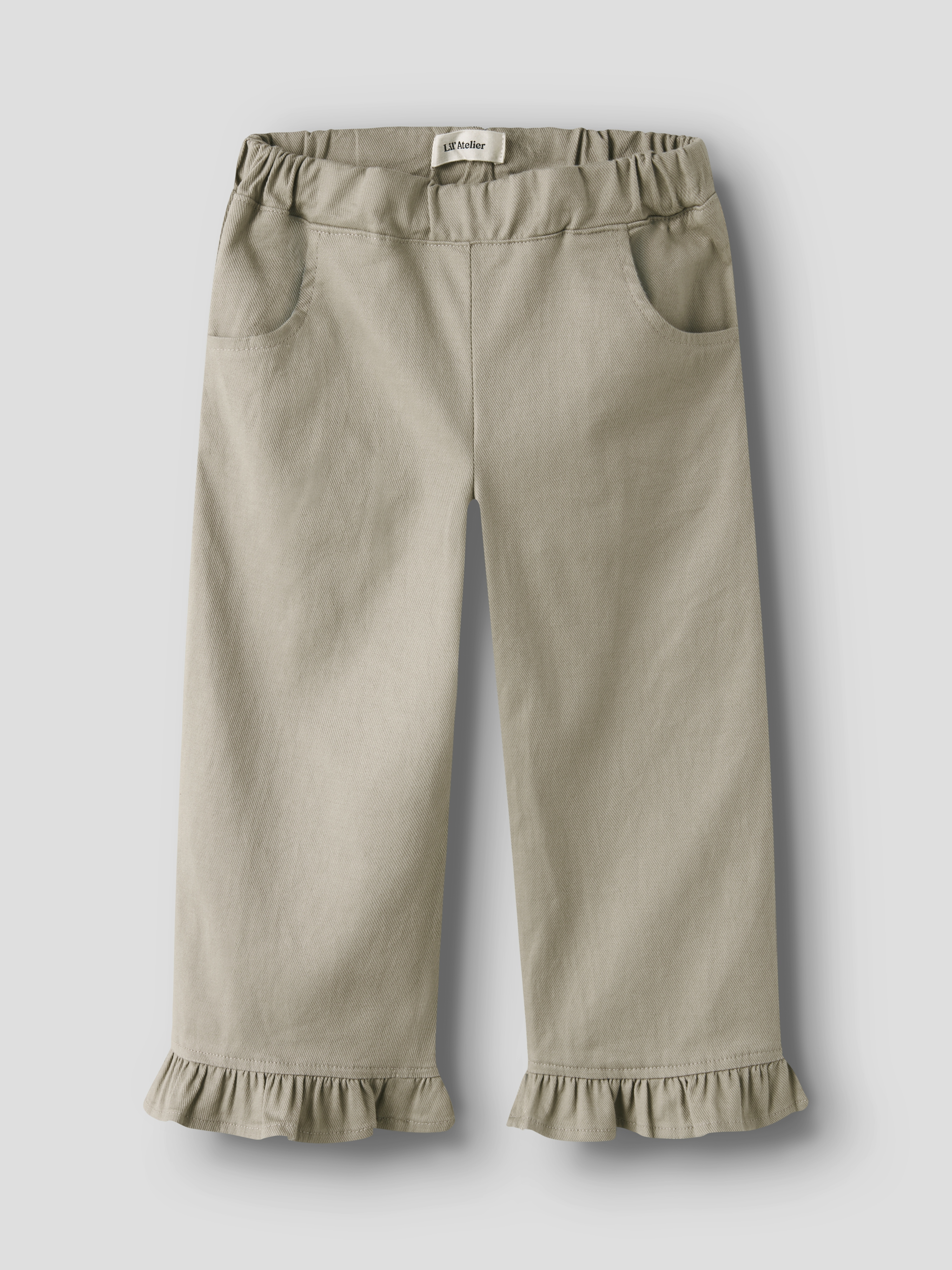 NMFDOREEN WIDE TWI PANT 9977-DH LIL Oxford Tan