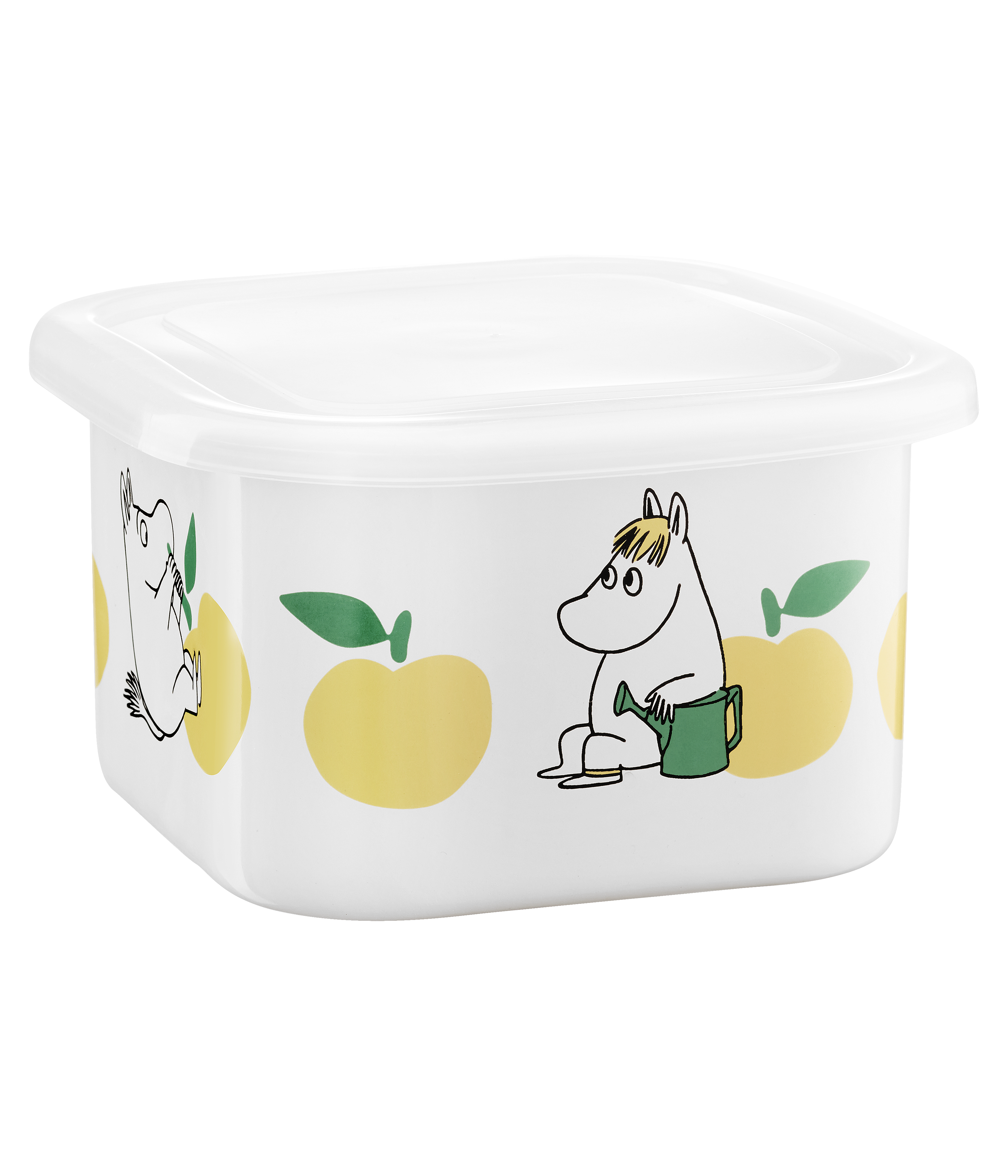 Moomin enamel jar retro Joyfull apples 1 L