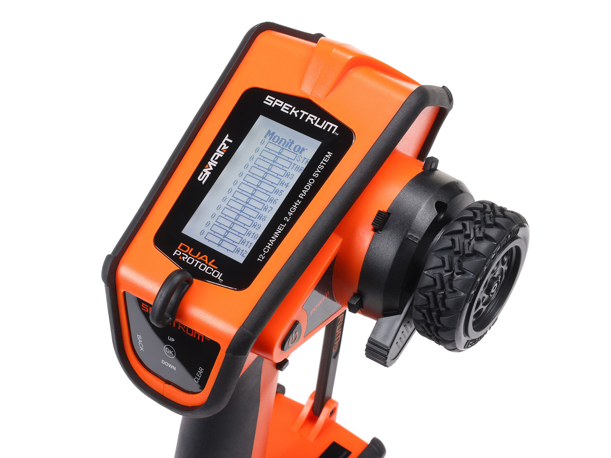 Spektrum DX Rugged+ 12-Channel DSMR+ Transmitter, Orange - 9