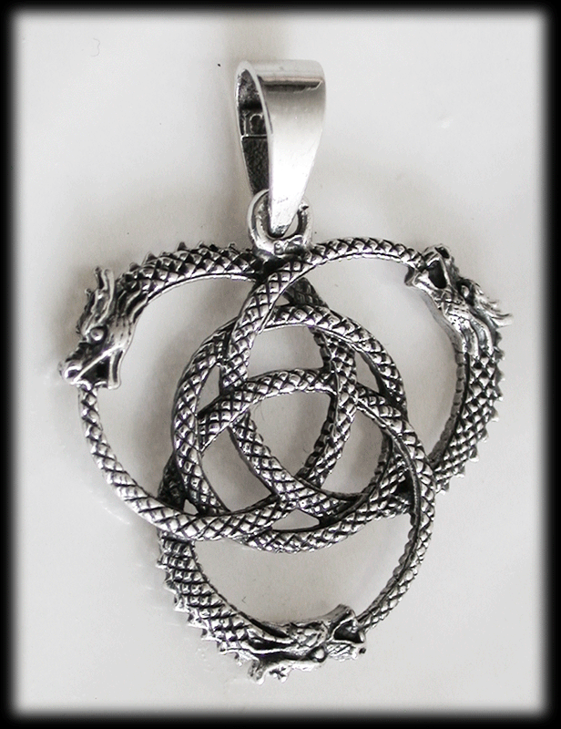 Ouroboros hänge i Äkta silver. - 2