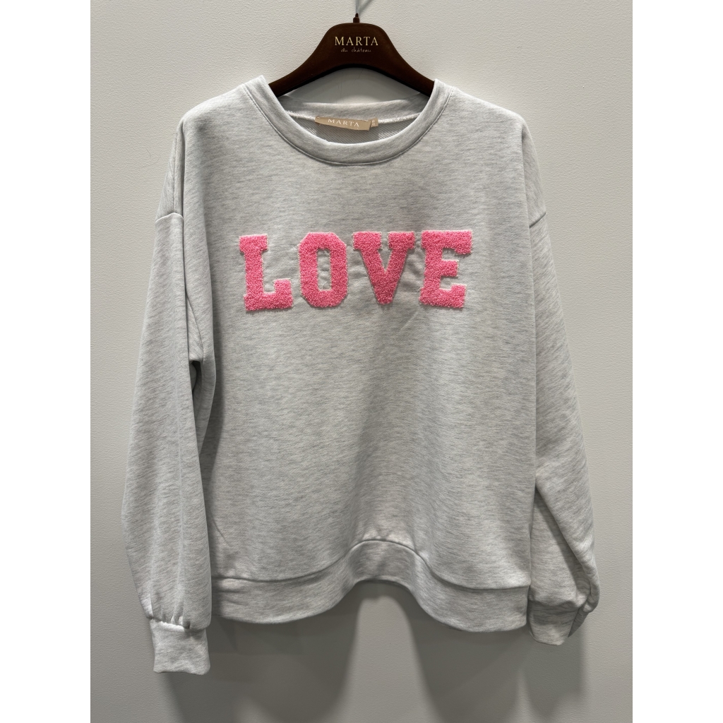 Jessa sweatshirt light grey melange