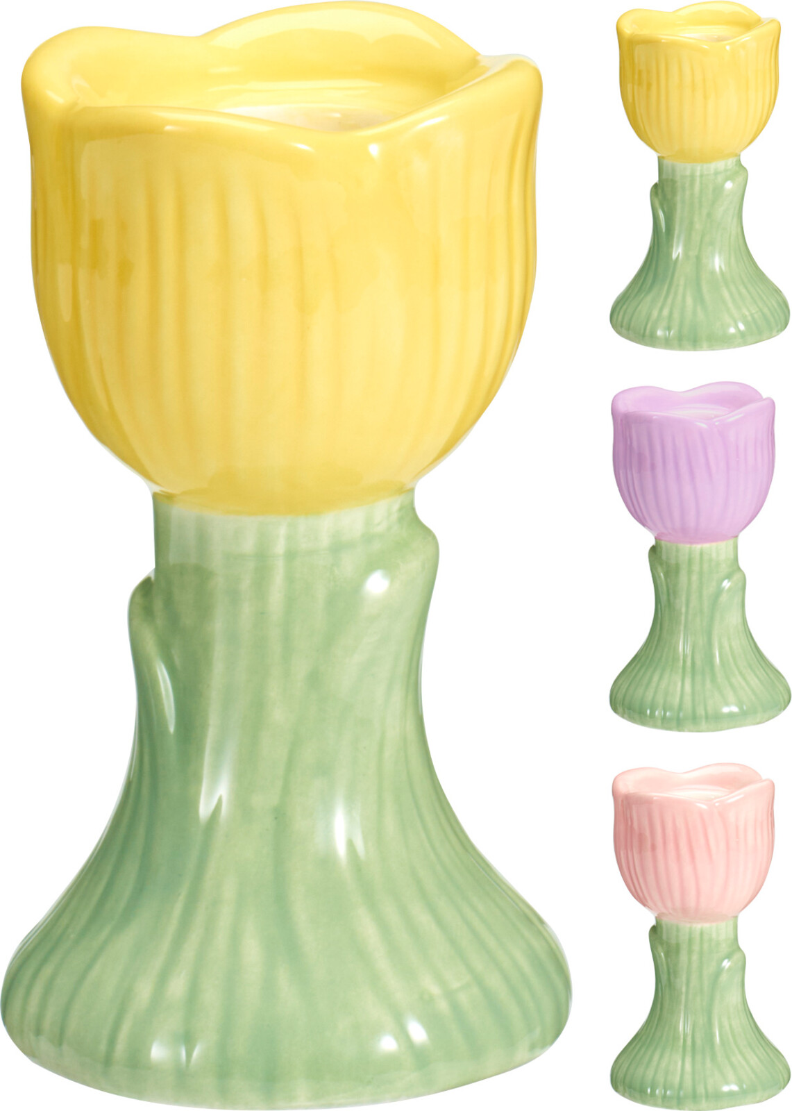 Ljusstake Tulpan 9 cm – 3 färger