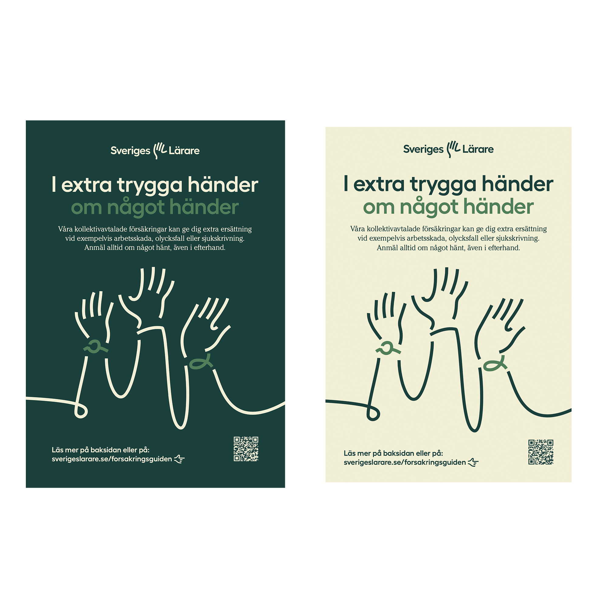 I extra trygga händer om något händer – flyer A5