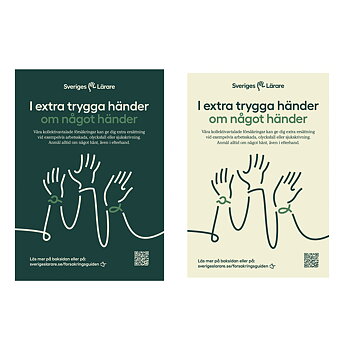 I extra trygga händer om något händer – flyer A5
