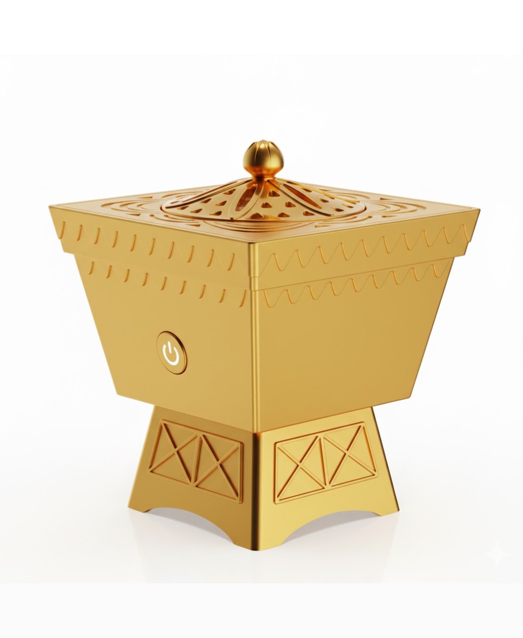 Portable Electric Bakhoor Burner - Gold/Black