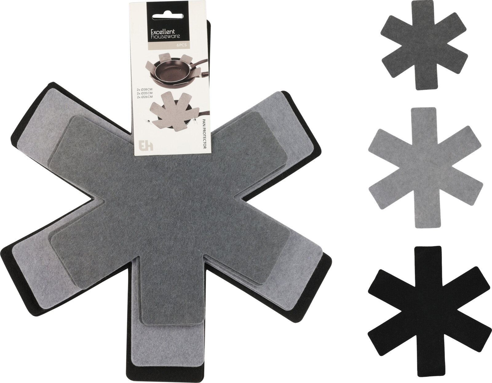 Stekpanneskydd 6-pack – Ø upp till 38 cm