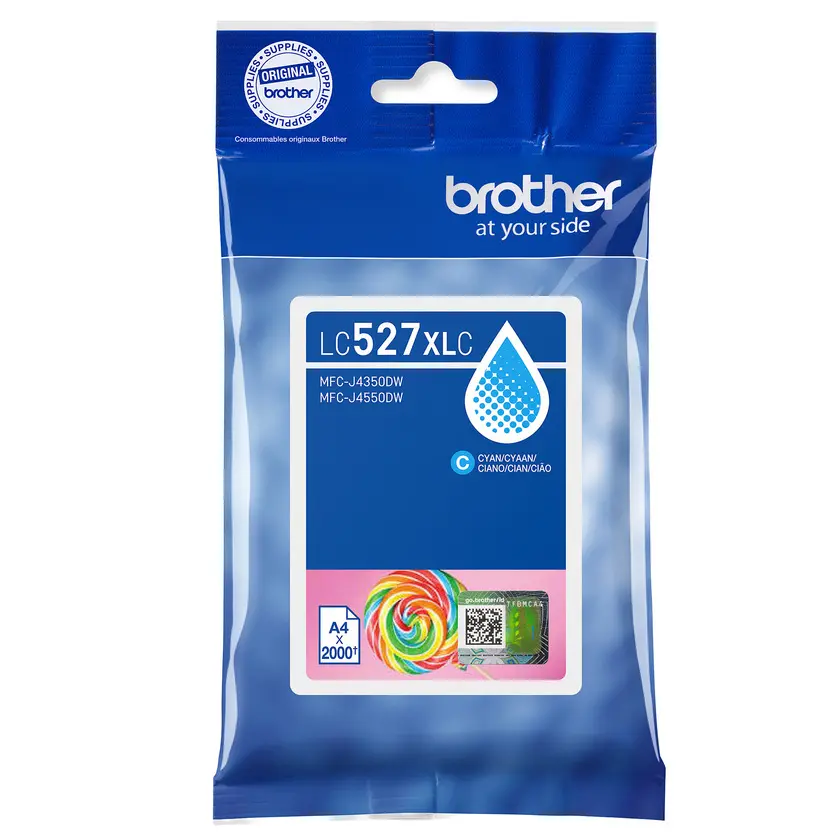 Bläck Brother LC527XLC 2K Cyan