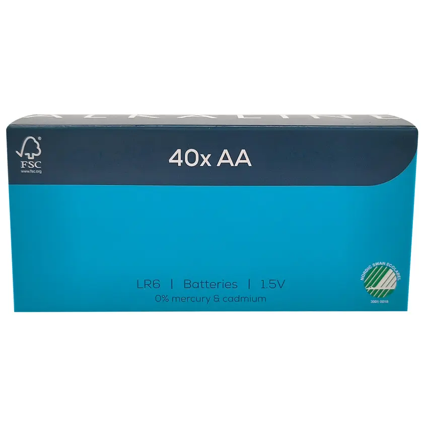 Batteri Alk. AA LR6 40/fp - 2