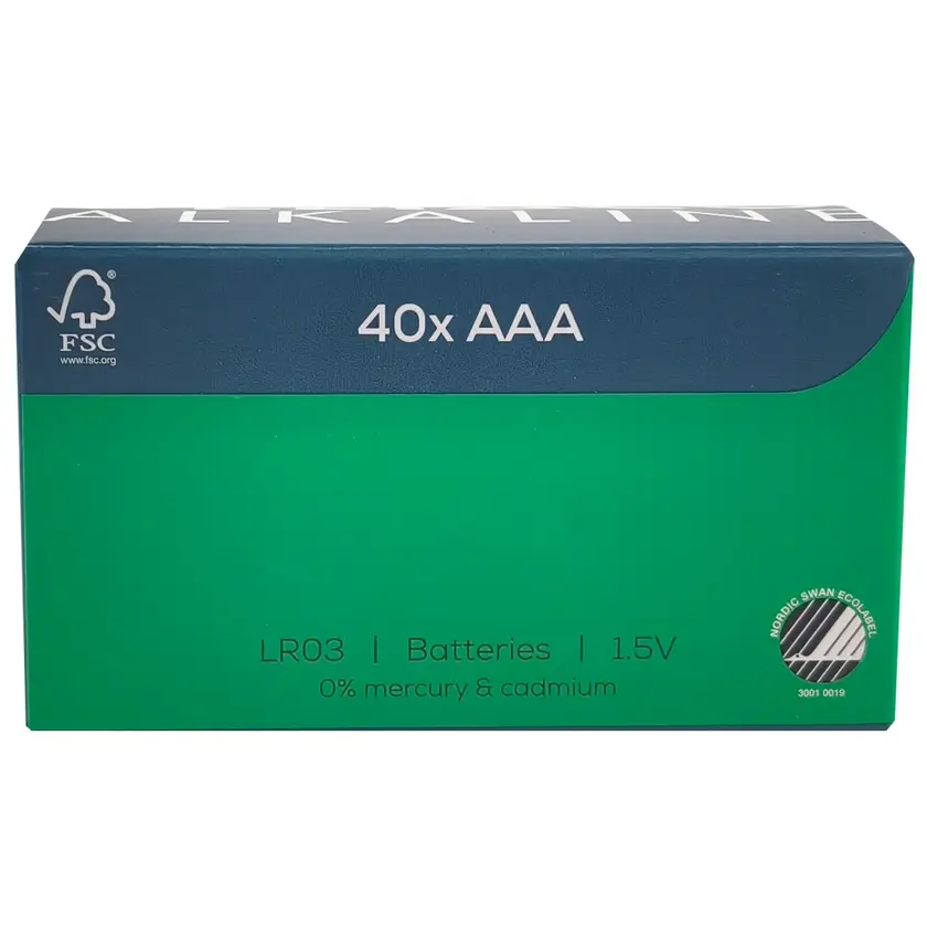 Batteri Alk. AAA LR03 40/fp - 2