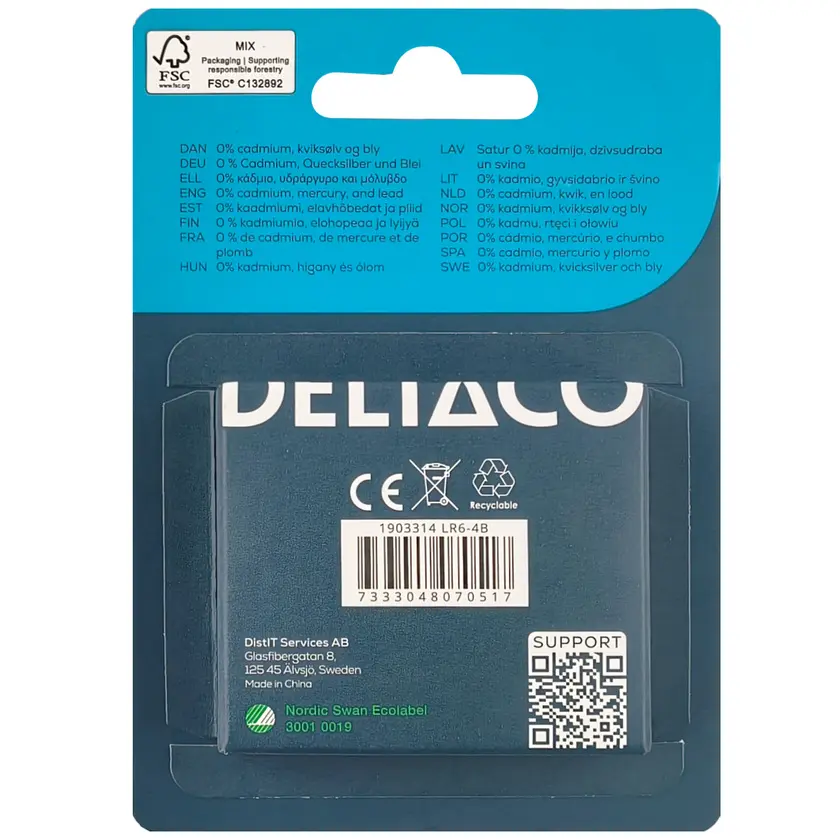 Batteri Alk AA LR6 4/fp - 2