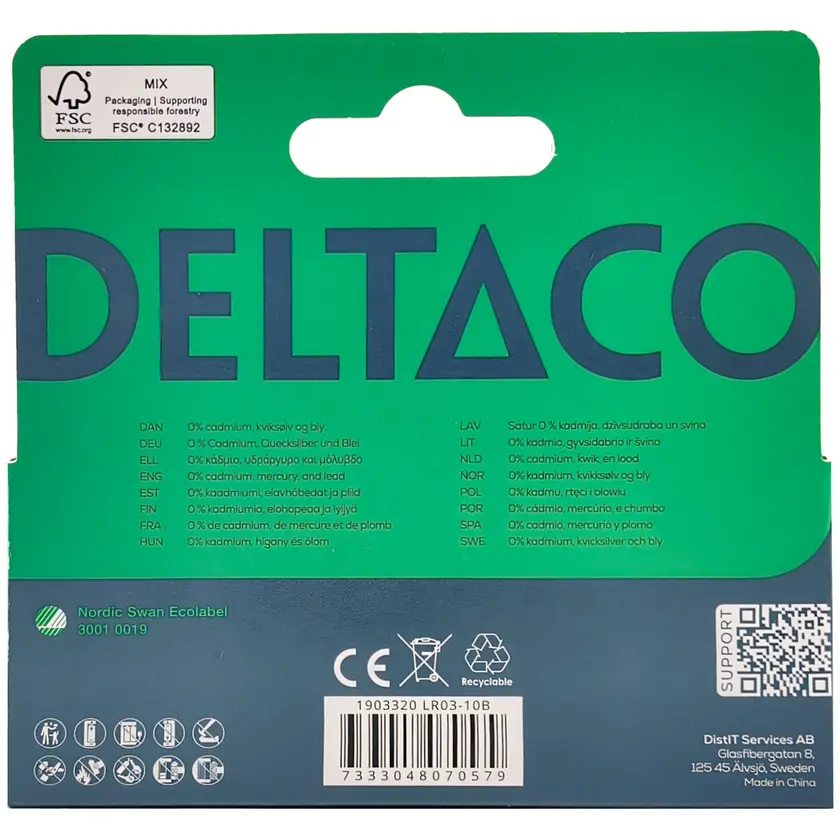 Batteri Alk AAA LR03 10/fp - 2