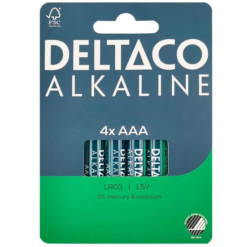Batteri Alk AAA LR03 4/fp
