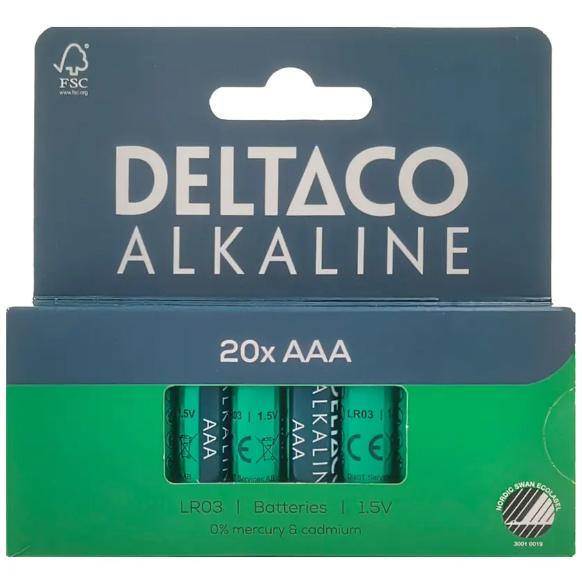 Batteri Alk. AAA LR03 20/fp