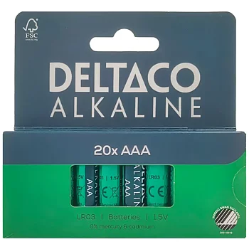 Batteri Alk. AAA LR03 20/fp