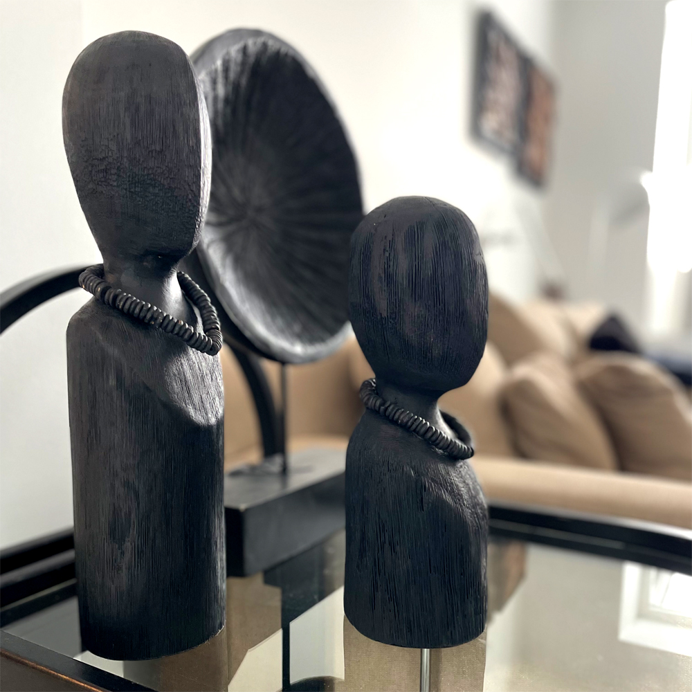 TRÄSKULPTUR, 2 strl
