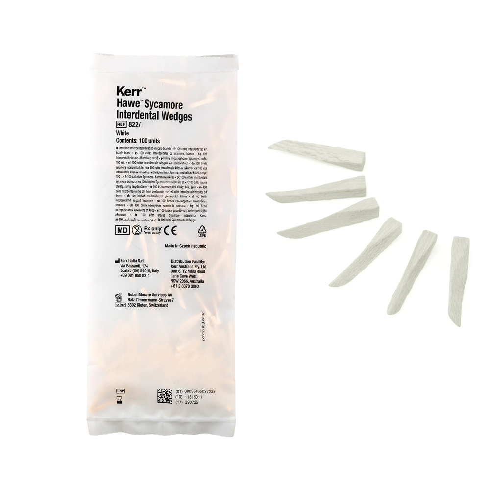 Hawe® Wooden wdeges nr. 20 White Thin,  100st.