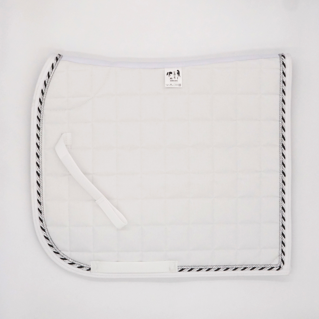 Dressyrschabrak Ponny Vit DD, silver/3svartsilver - 3