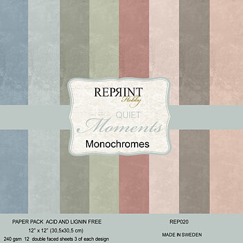 Reprint - Paperpack Monochromes 12x12 - Quiet Moments