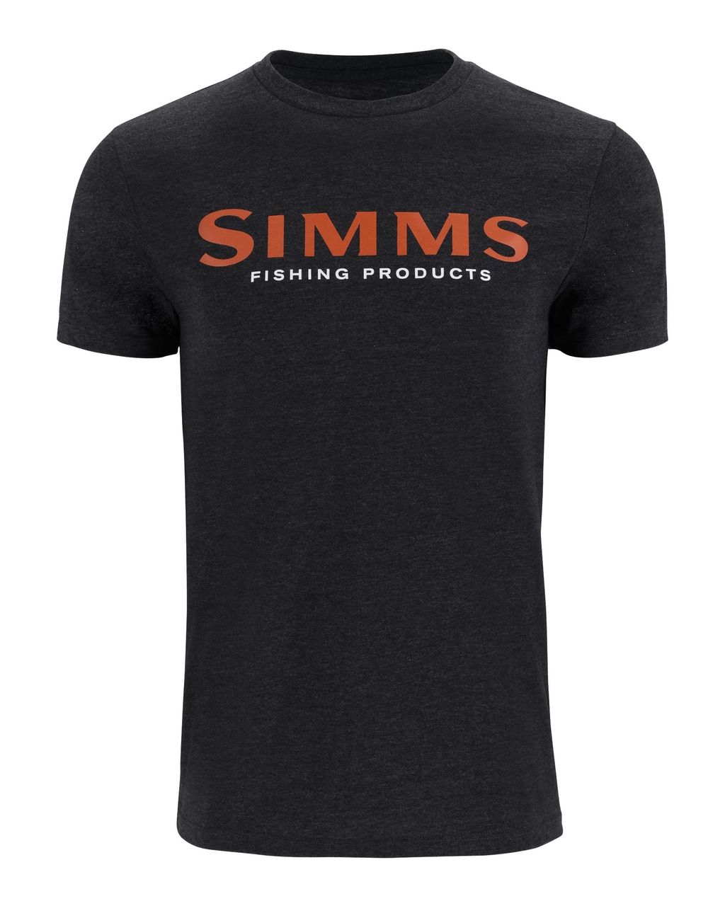 Simms Logo T-Shirt - Dark Gunmetal Heather