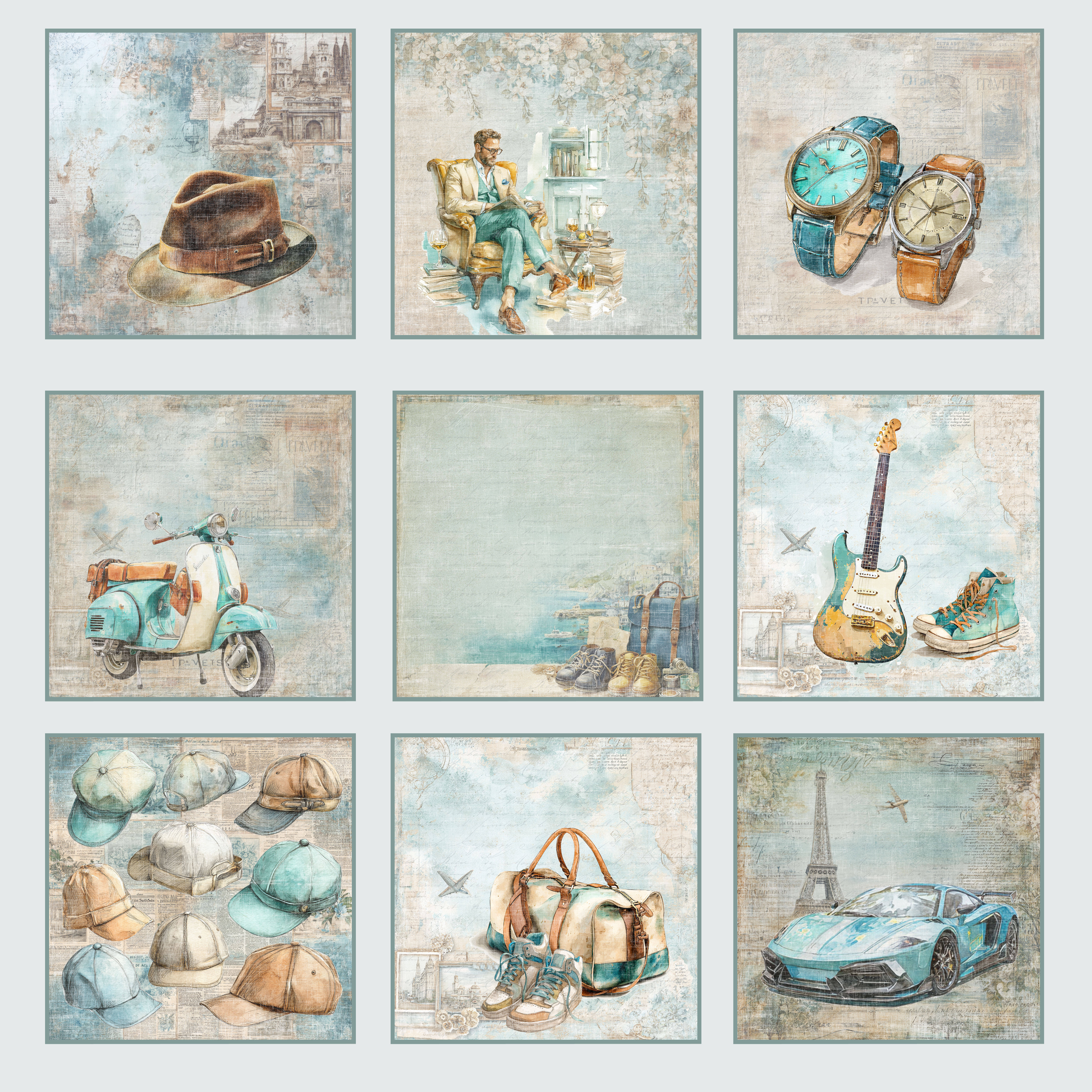 Reprint - Paperpack 12x12 - Masculine Moments Collection - 10