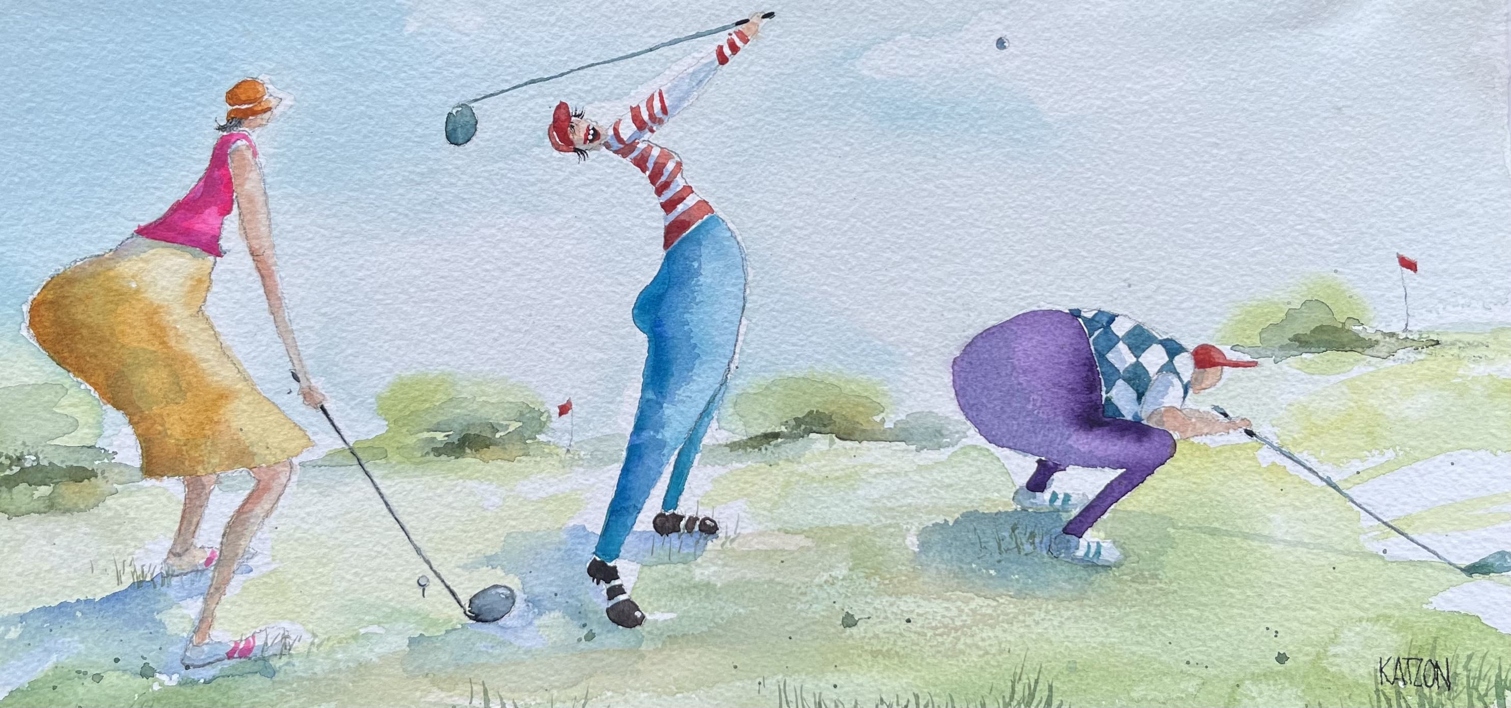Golf är livet 31x50cm