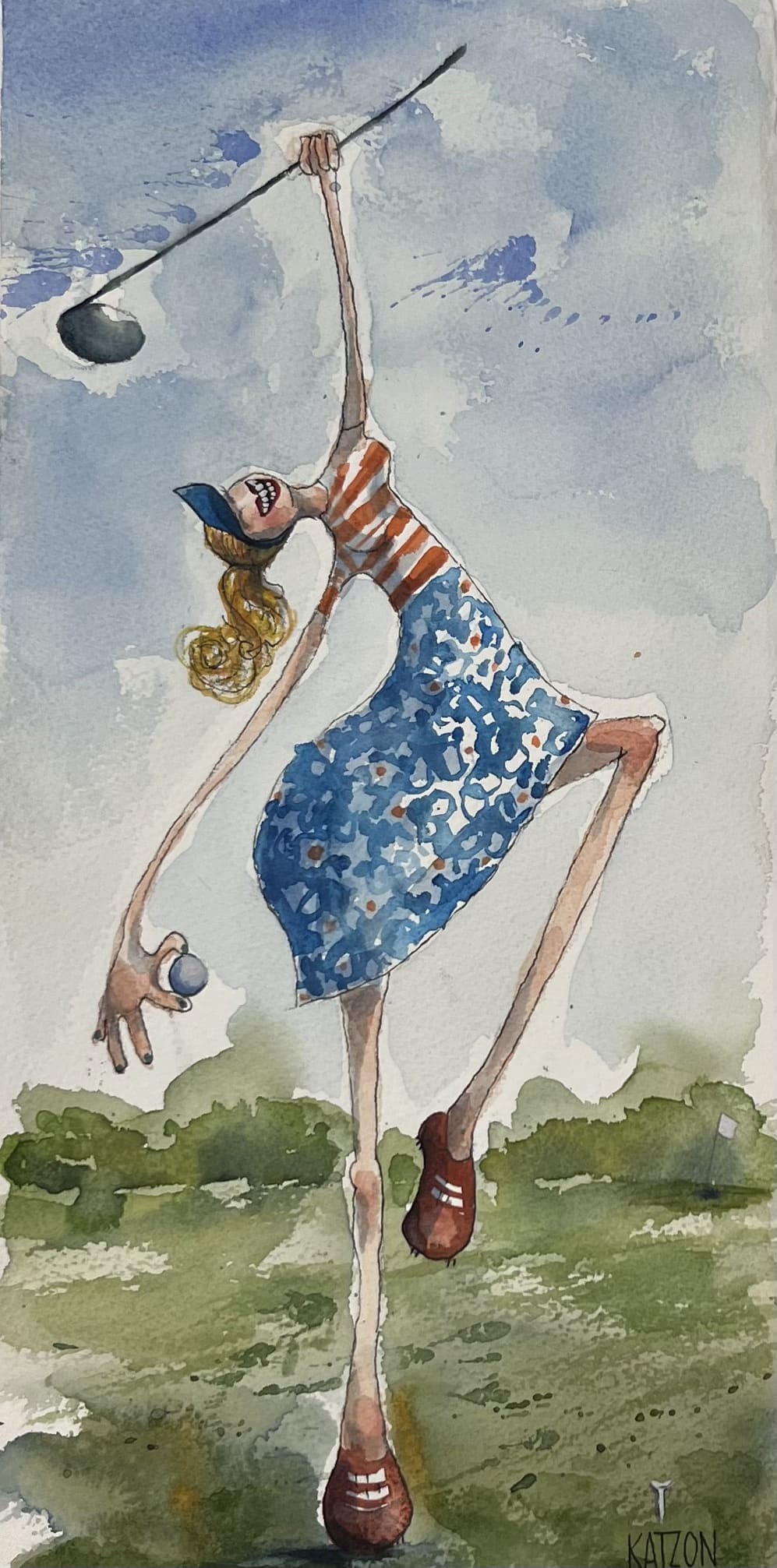 Hole in one 29x50cm