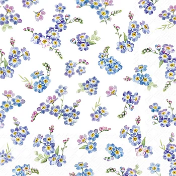 Servett  Lunch små blommor