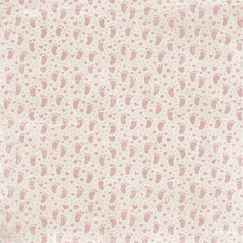 Reprint - Printed  papper 12x12 - Happiness - Girl, Tags