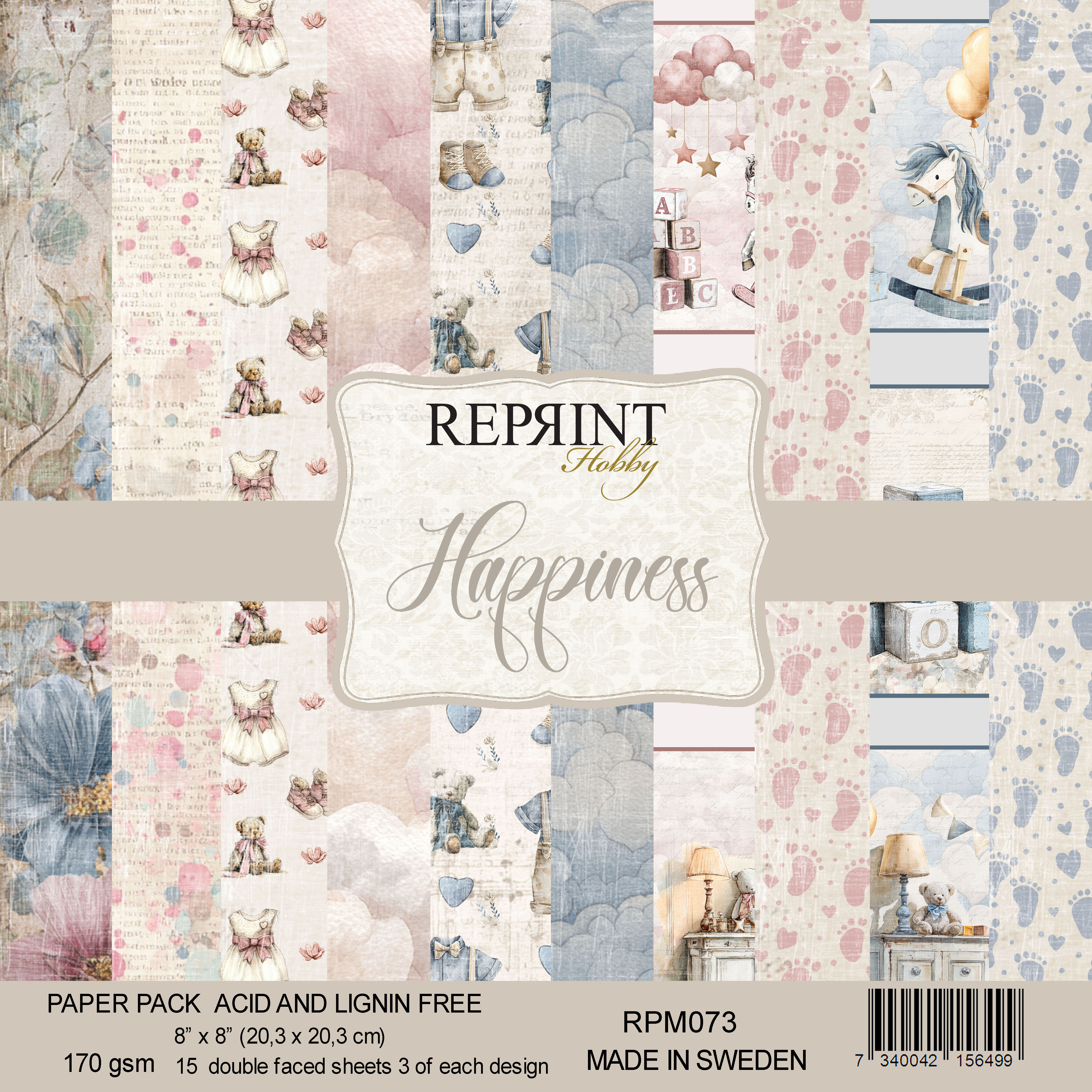 Reprint - Paperpack 8x8 - Happiness Collection