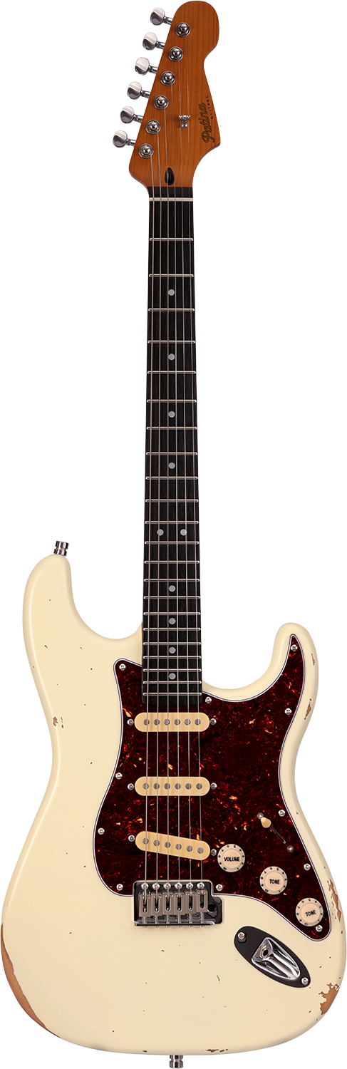 Patina Guitars PS-6 Olympic White  Relic