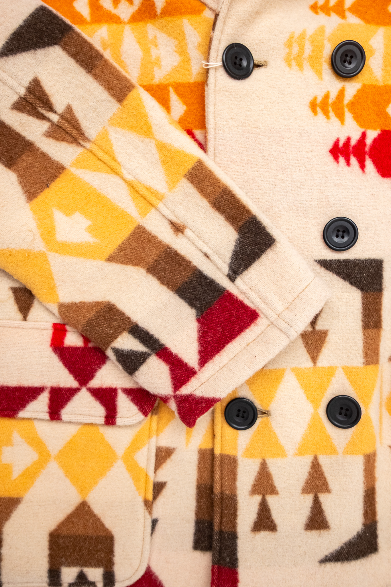 Warehouse x John Gluckow - Wool Blanket Mackinaw Pattern Jacket - 6