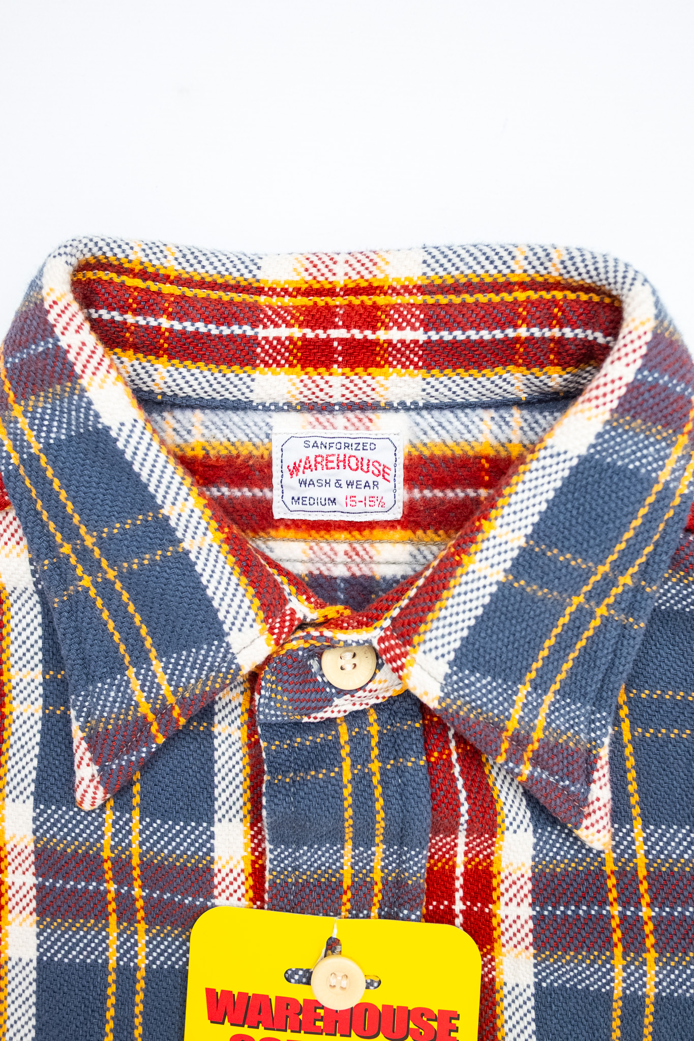 Warehouse & Co - Lot 3104 Flannel Shirt Navy One Wash - Göteborg