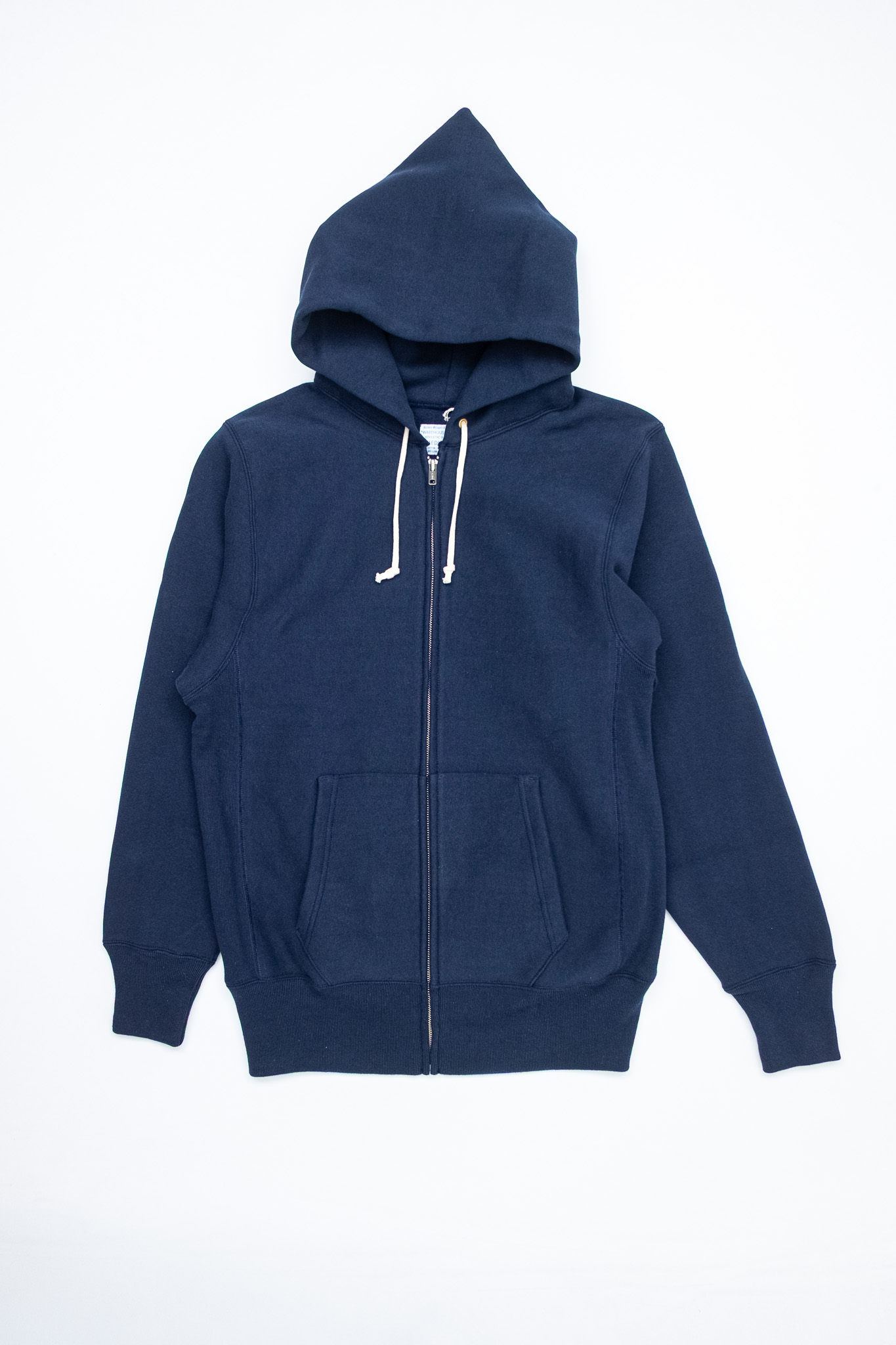 Warehouse & Co - Lot 487 Plain Zip Hood Sweatshirt Navy - 2
