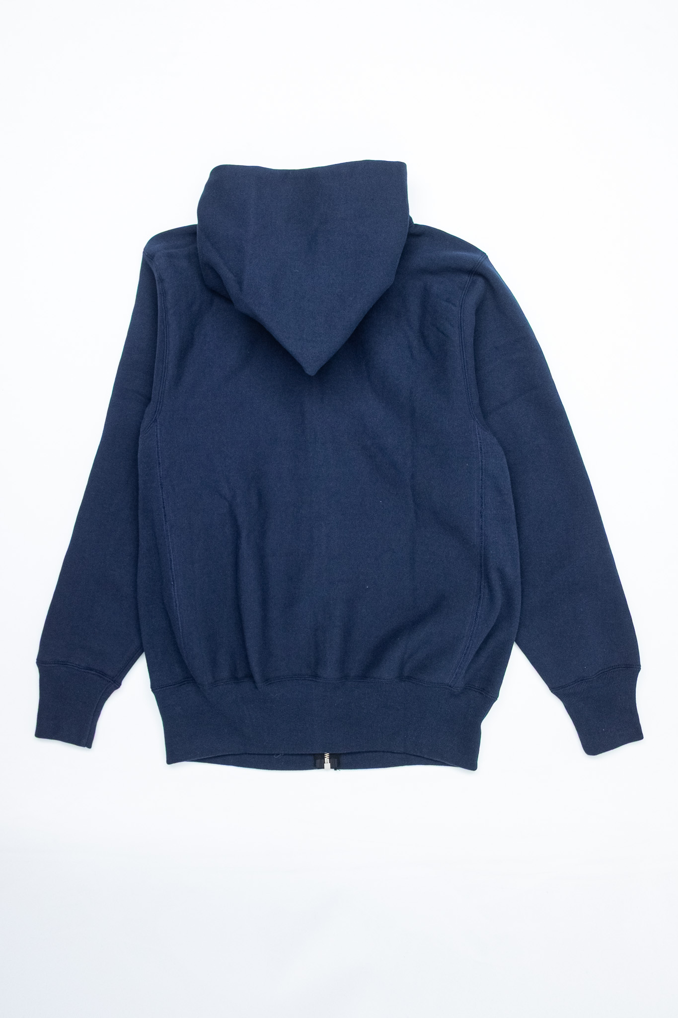 Warehouse & Co - Lot 487 Plain Zip Hood Sweatshirt Navy - 8