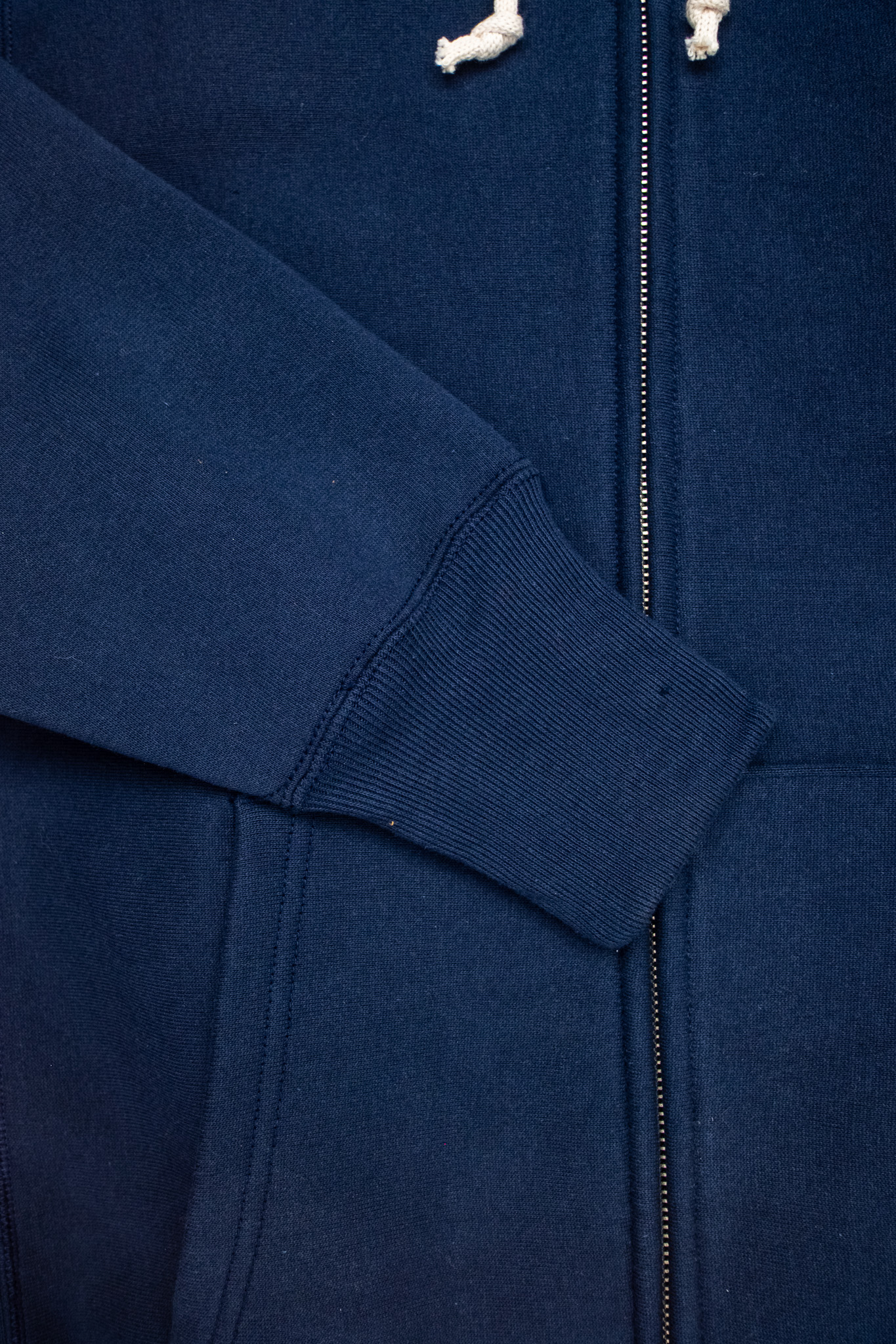 Warehouse & Co - Lot 487 Plain Zip Hood Sweatshirt Navy - 5