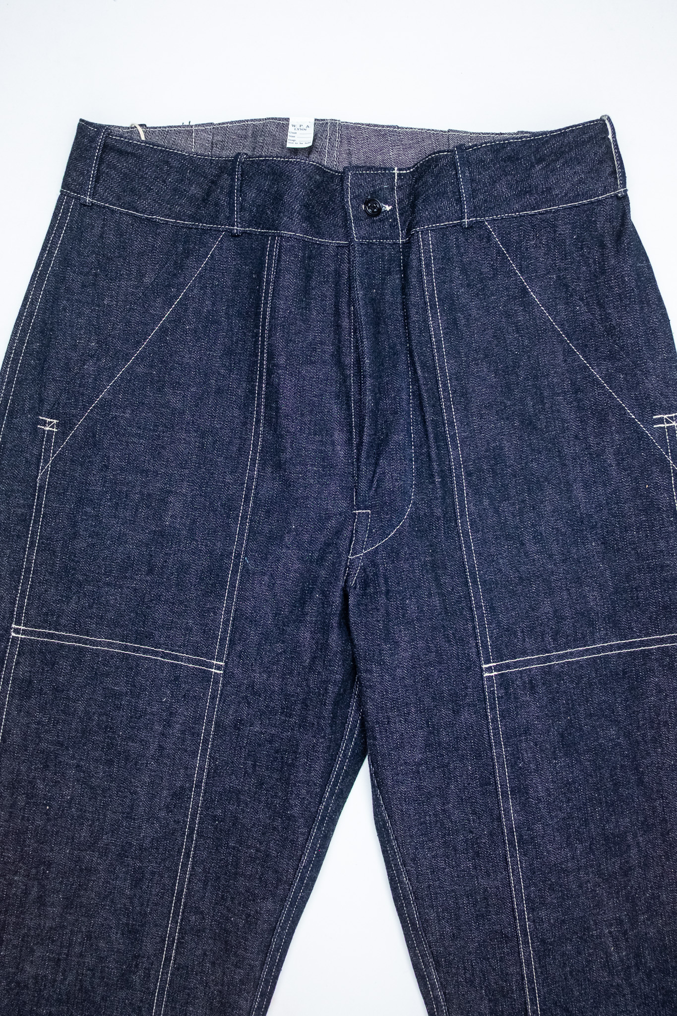 Warehouse & Co - 1930s WPA Double Knee Denim Trousers Indigo - 3