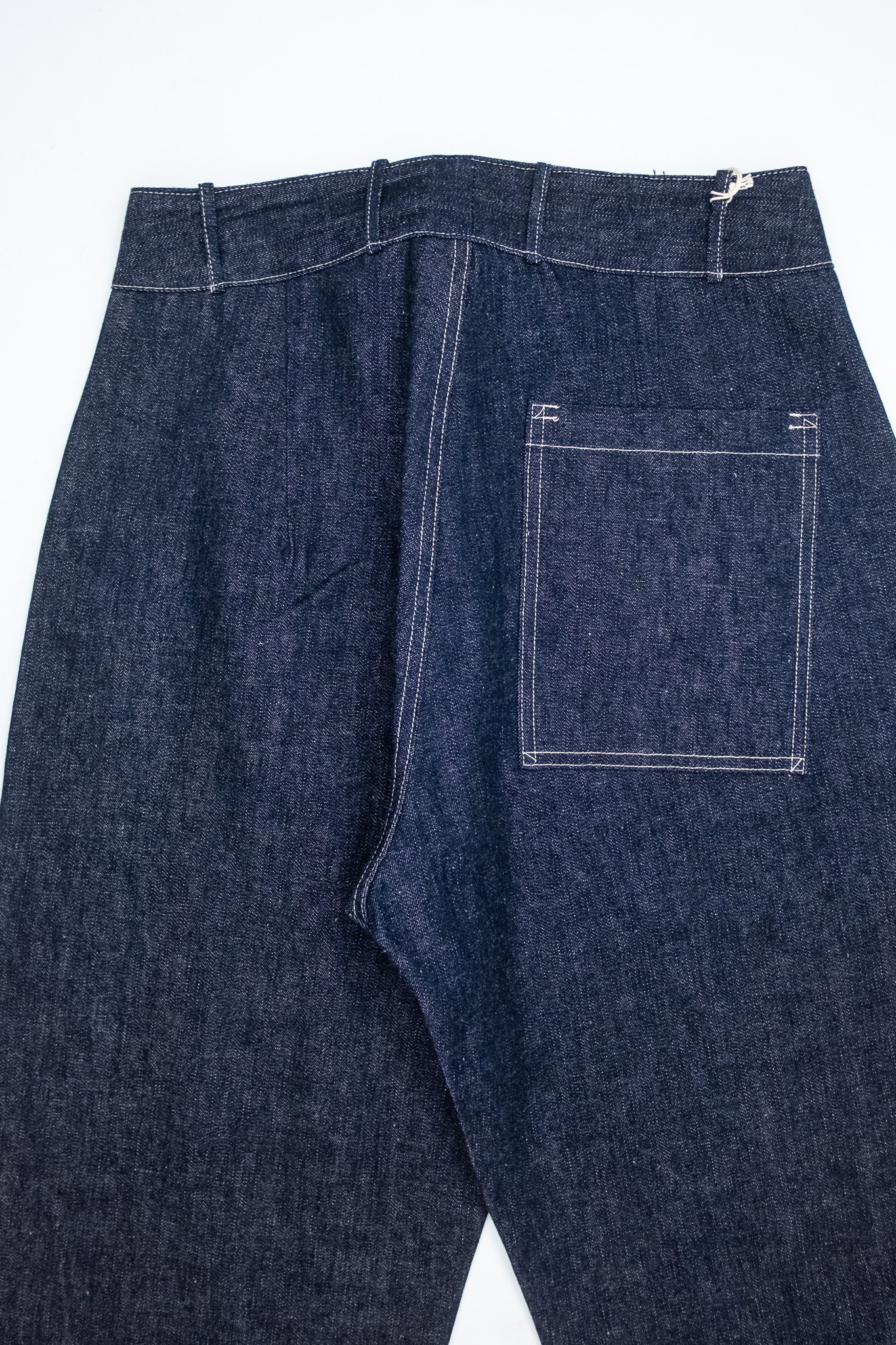 Warehouse & Co - 1930s WPA Double Knee Denim Trousers Indigo - 9