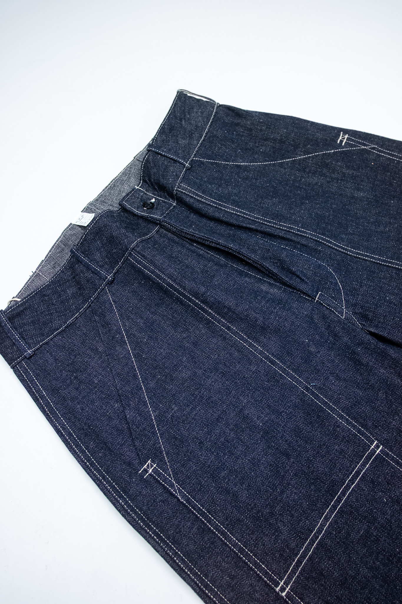Warehouse & Co - 1930s WPA Double Knee Denim Trousers Indigo - 5